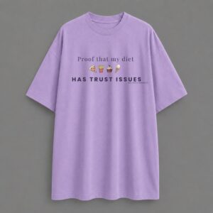 Cheat your Diet - Oversized Tee - Iris Lavender
