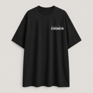 Quiet Strength - Oversized Tee - Black