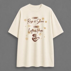 Coffee & Hope - Oversized Tee - Off White