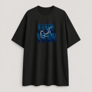 Find Your Quiet - Oversized Tee - Black
