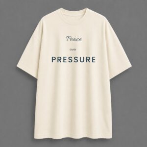 Peace Over Pressure - Oversized Tee - Off White