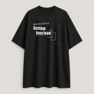 Wednesday - Oversized Tee - Black