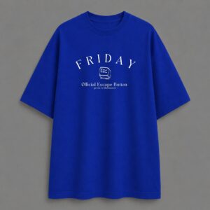 Friday - Oversized Tee - Royal Blue