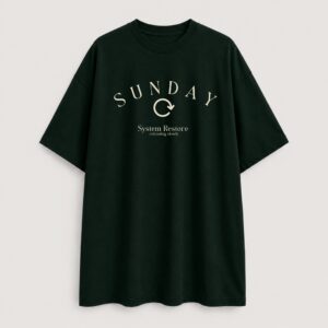Sunday - Oversized Tee - Bottle Green