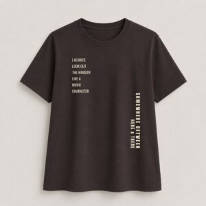 Between Here & There - Regular Fit Tee - Charcoal Grey