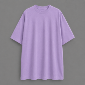 Plain Oversized Tee - Iris Lavender
