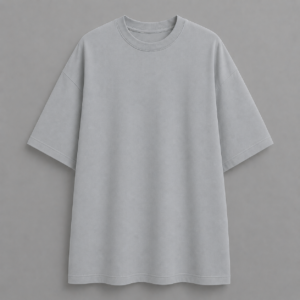 Plain Oversized Tee - Silver Frost