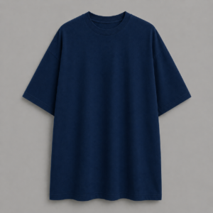 Plain Oversized Tee - Navy Blue