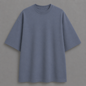 Plain Oversized Tee - Steel Grey