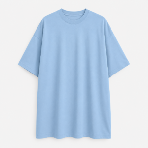 Plain Oversized Tee - Baby Blue