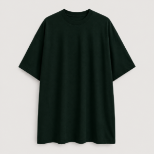Plain Oversized Tee - Bottle Green