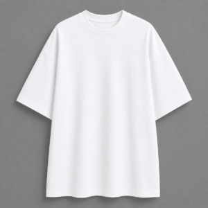 Plain Oversized Tee - White