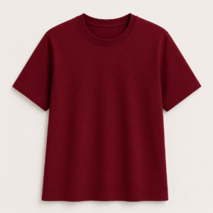 Plain Regular Tee – Women's – Maroon