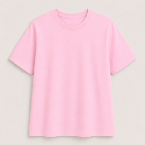 Plain Regular Tee – Women's – Light Pink