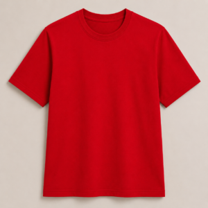 Plain Regular Tee – Women's – Red