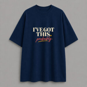 Got This - Oversized Tee - Navy Blue
