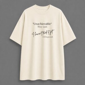 Unachievable - Oversized Tee - Off White