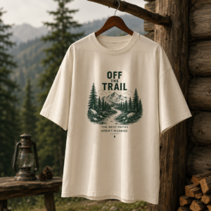 Off the Trail — Oversized Tee — Off White